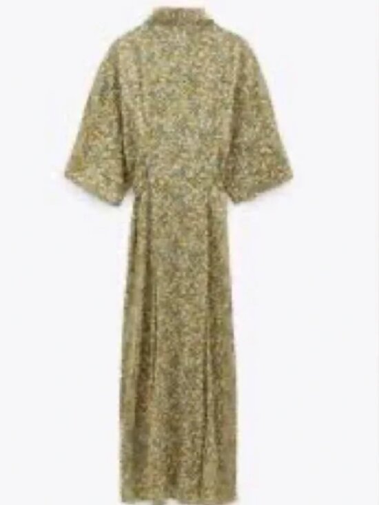 ZARA Maxi Midi Shirt Dress Size Small NWT - Picture 2 of 10